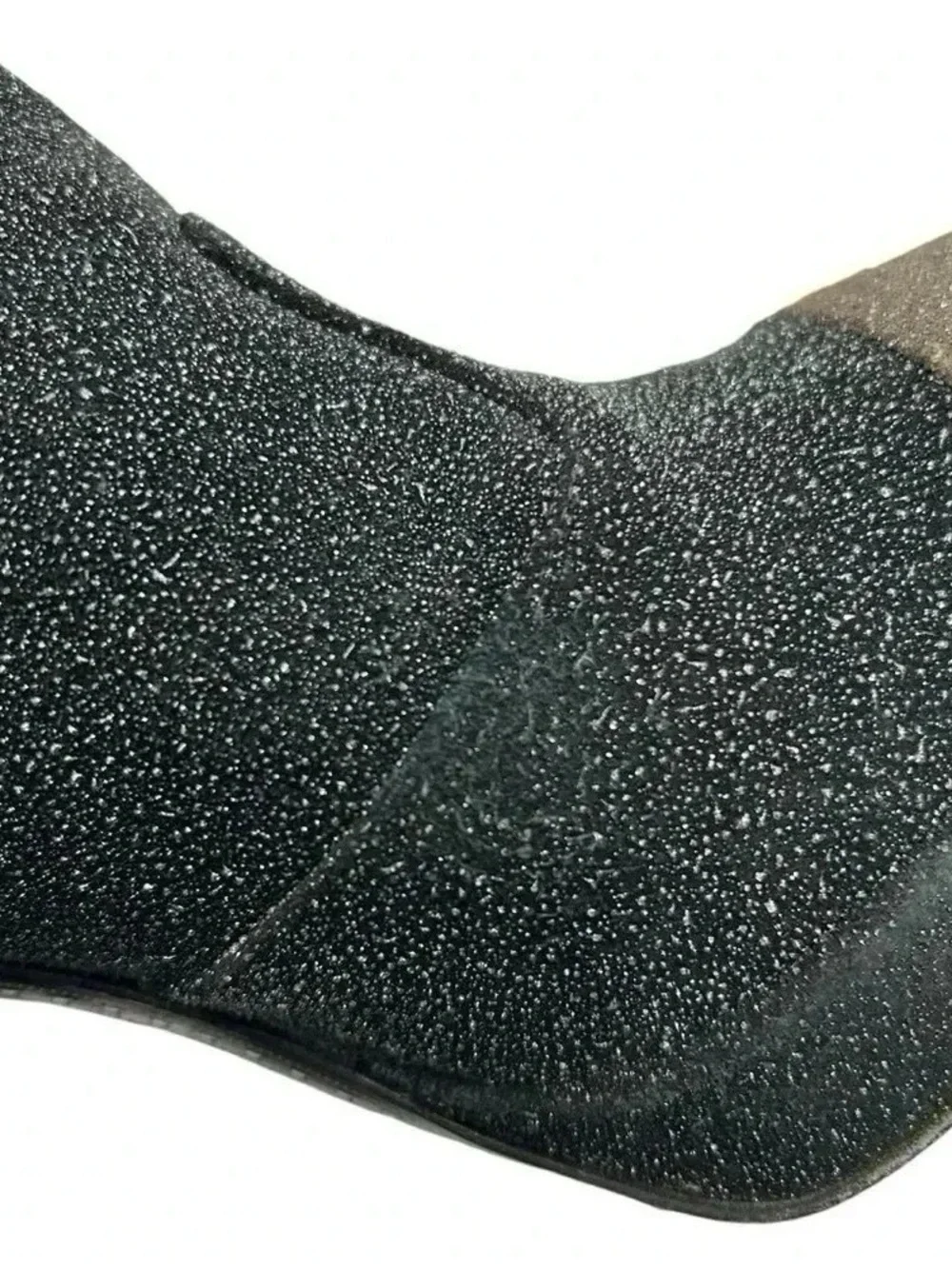 Chanel Glitter Suede CC Cap Toe Ankle Boots Black 40.5 Stiletto Heels